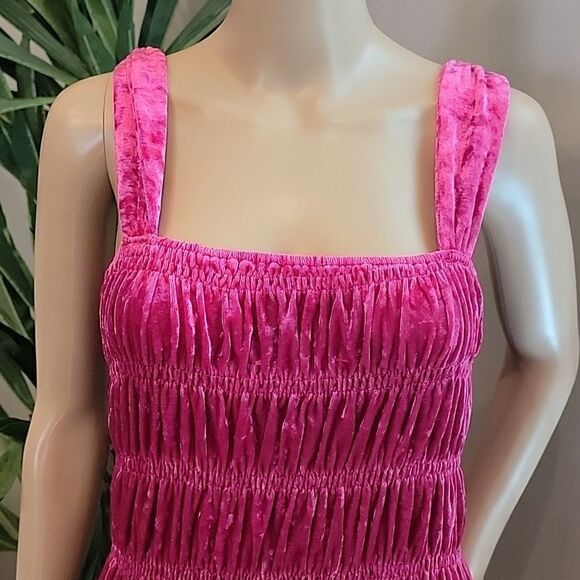 En Saison by Anthropologie size M ruched velvet dress - Picture 3 of 10